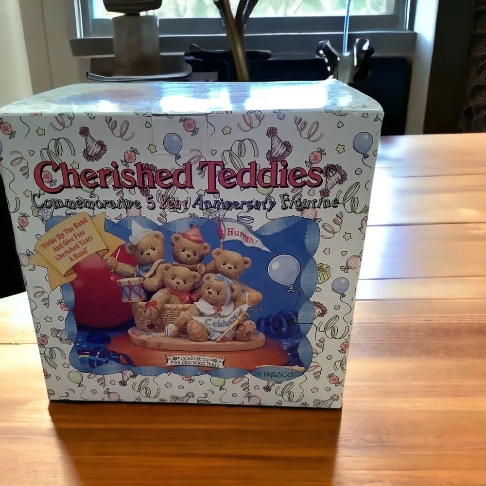 Cherished Teddies ~ 5 Years Anniversary Figurine